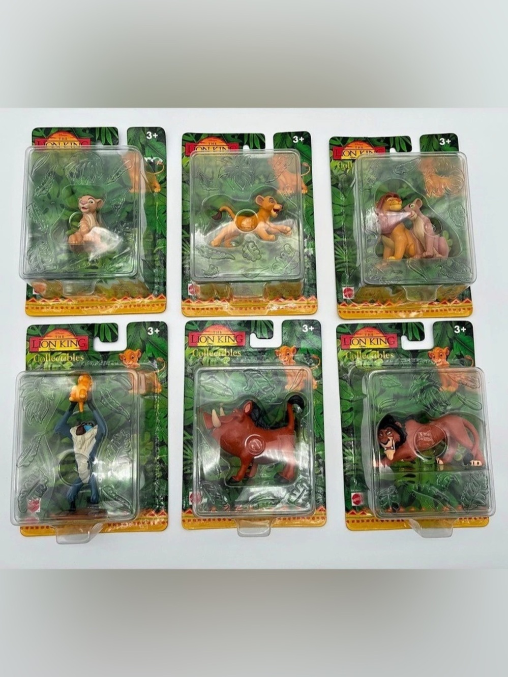 2001 Mattel Disney Lion King Collectibles Complete Set of 6 Sealed NIP
